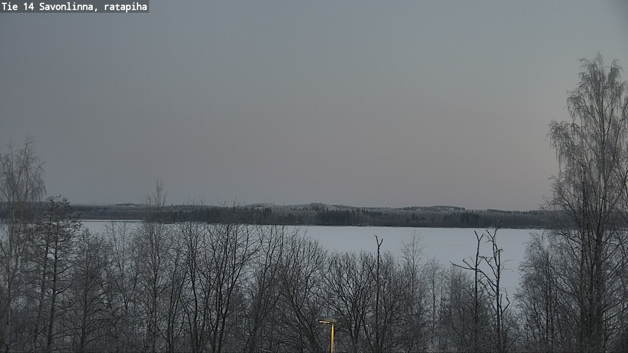 Weather Camera Image Väg 14 Nyslott, Ratapiha, Savonlinna, Etelä-Savo
