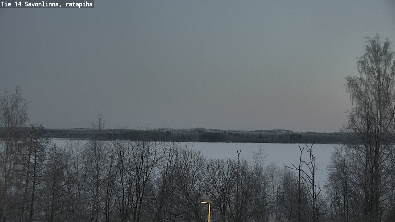 Weather Camera Image Väg 14 Nyslott, Ratapiha, Savonlinna, Etelä-Savo