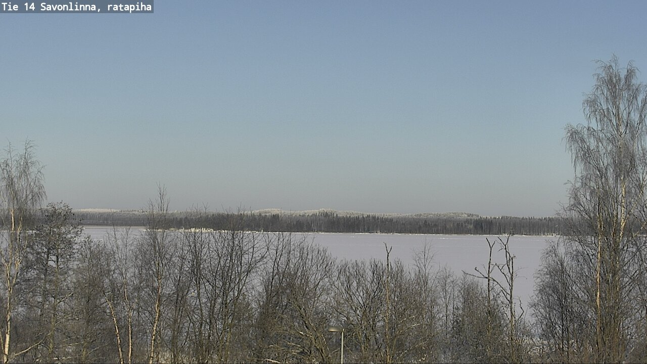 Weather Camera Image Väg 14 Nyslott, Ratapiha, Savonlinna, Etelä-Savo