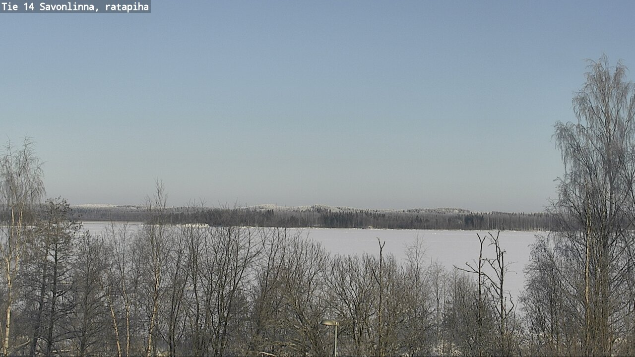 Weather Camera Image Väg 14 Nyslott, Ratapiha, Savonlinna, Etelä-Savo