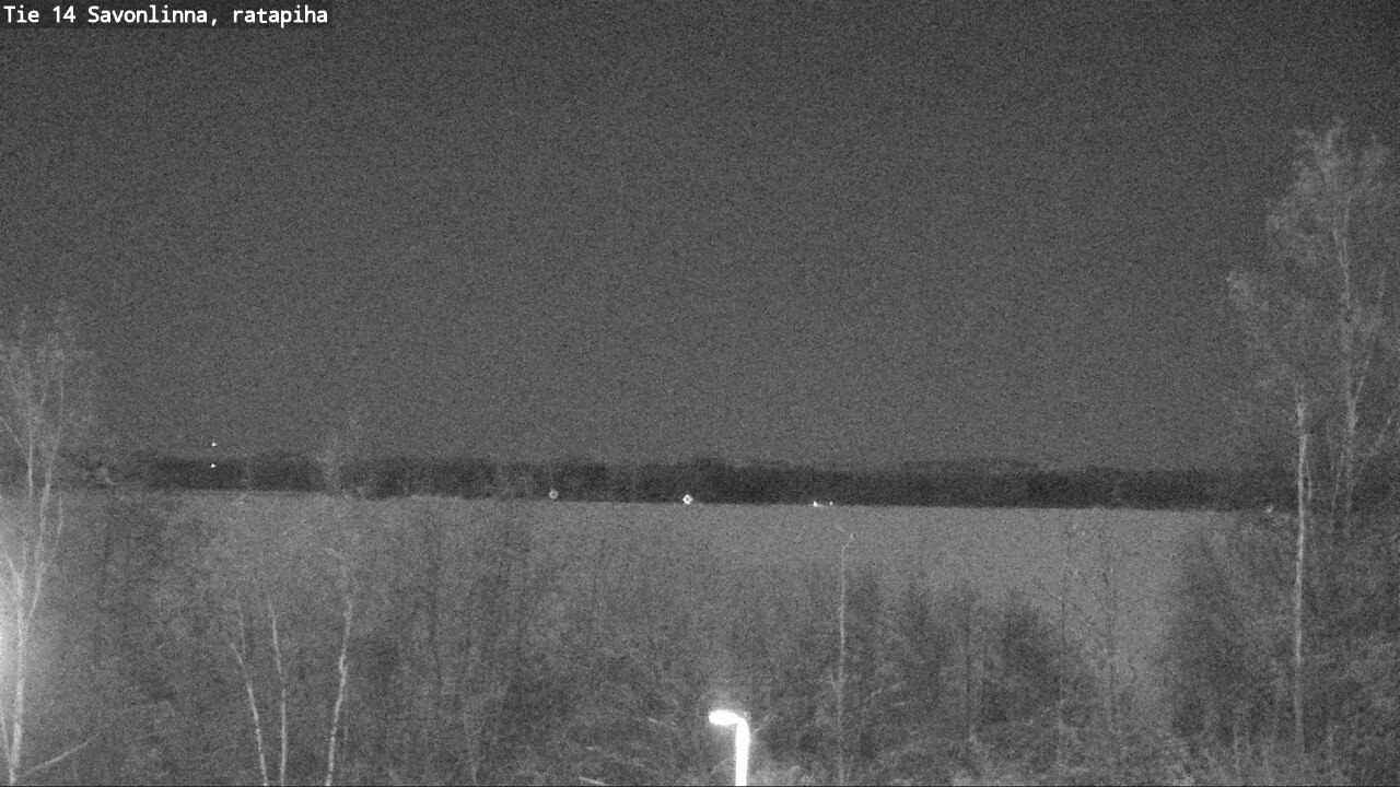 Weather Camera Image Väg 14 Nyslott, Ratapiha, Savonlinna, Etelä-Savo