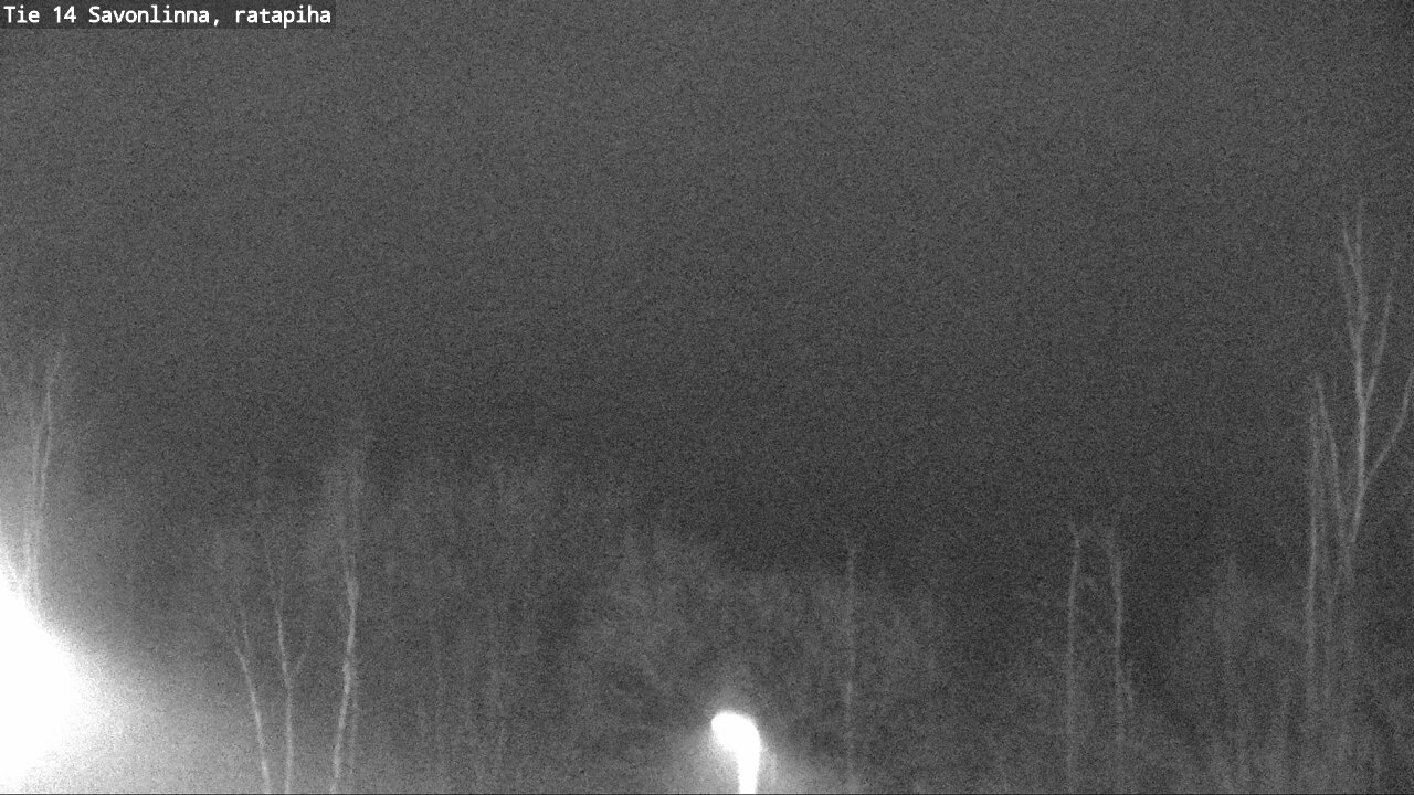 Weather Camera Image Väg 14 Nyslott, Ratapiha, Savonlinna, Etelä-Savo
