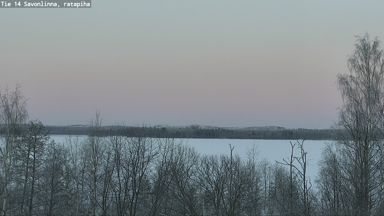 Weather Camera Image Väg 14 Nyslott, Ratapiha, Savonlinna, Etelä-Savo