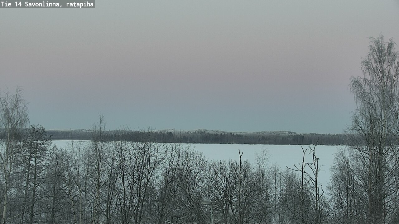Weather Camera Image Väg 14 Nyslott, Ratapiha, Savonlinna, Etelä-Savo