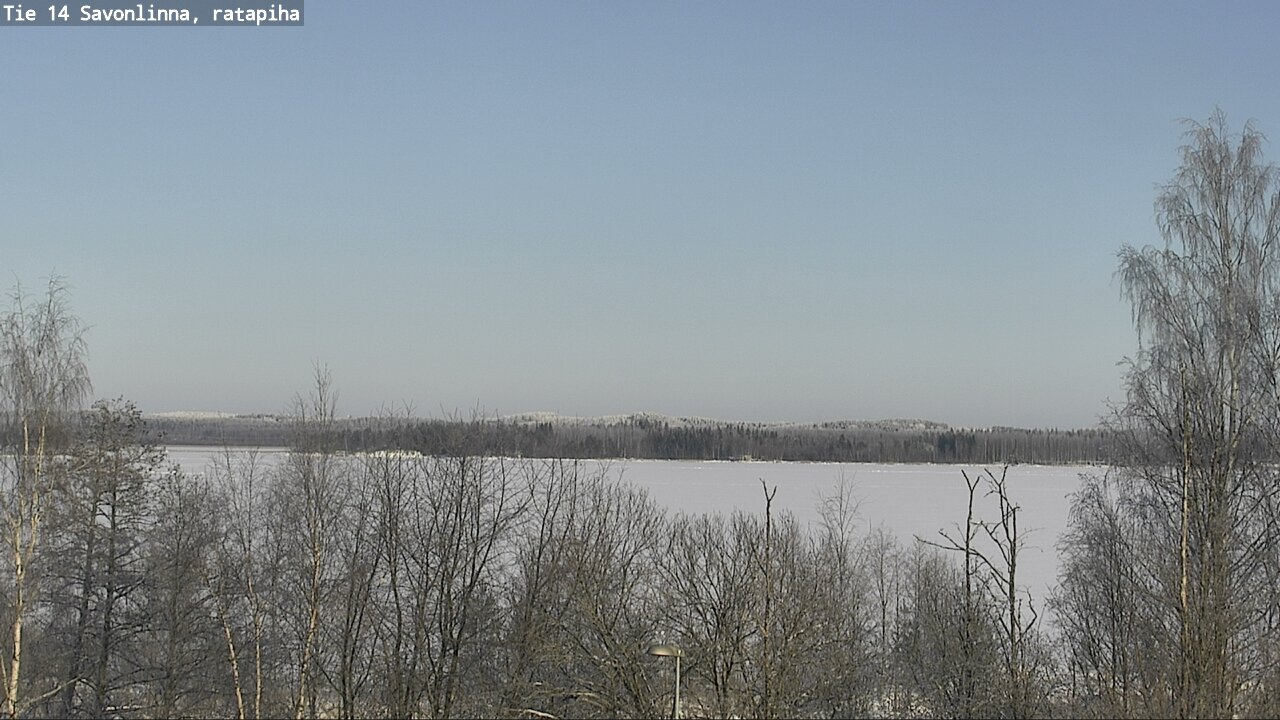 Weather Camera Image Väg 14 Nyslott, Ratapiha, Savonlinna, Etelä-Savo