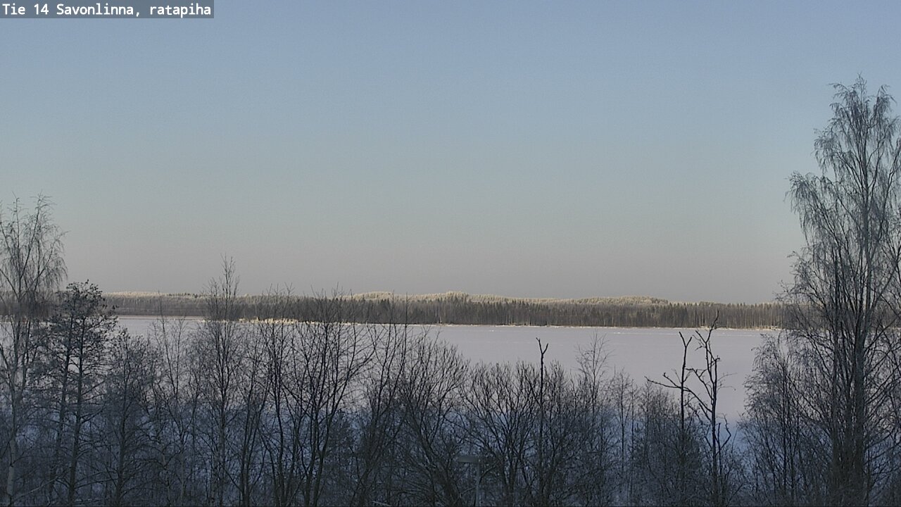 Weather Camera Image Väg 14 Nyslott, Ratapiha, Savonlinna, Etelä-Savo
