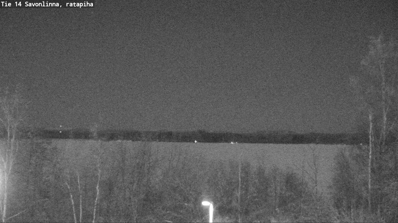 Weather Camera Image Väg 14 Nyslott, Ratapiha, Savonlinna, Etelä-Savo