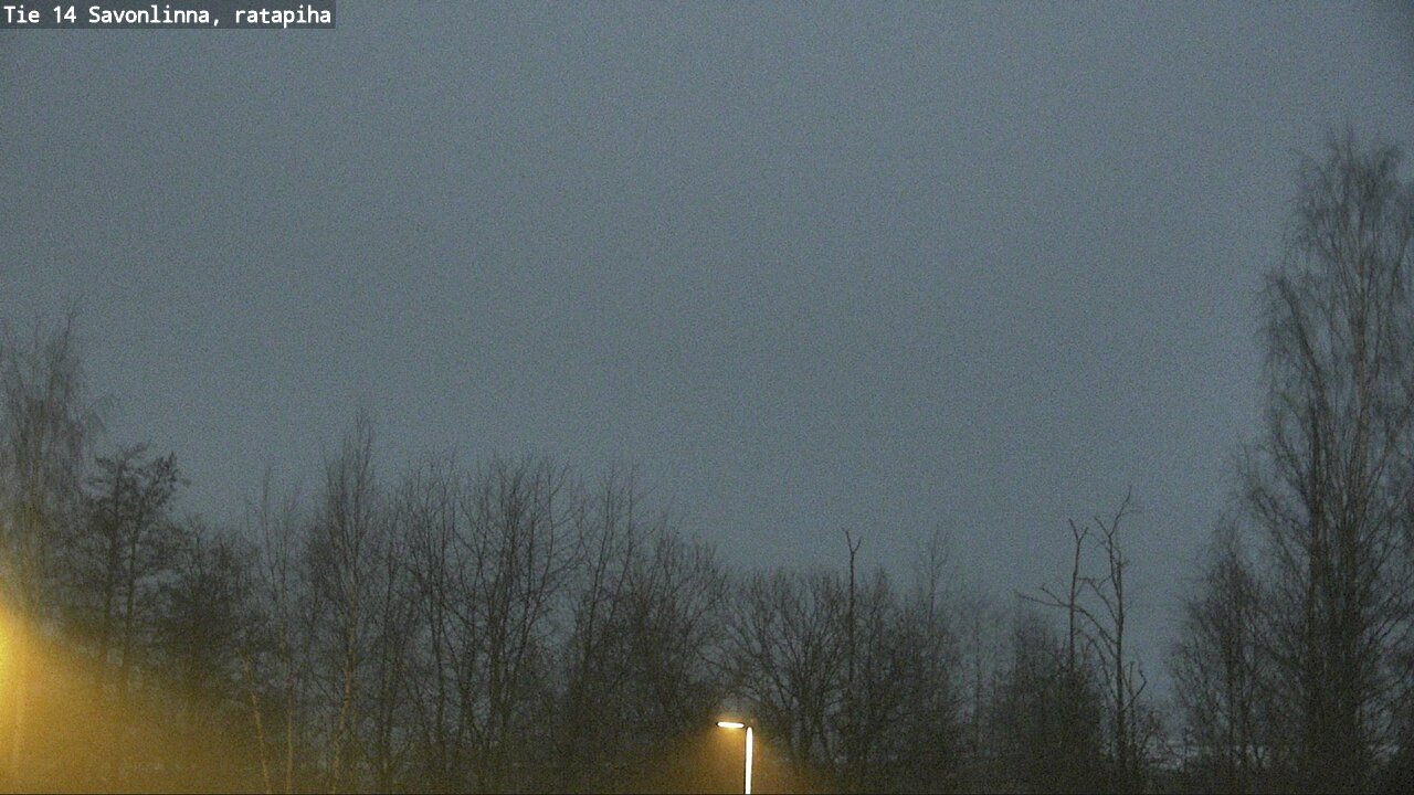 Weather Camera Image Väg 14 Nyslott, Ratapiha, Savonlinna, Etelä-Savo