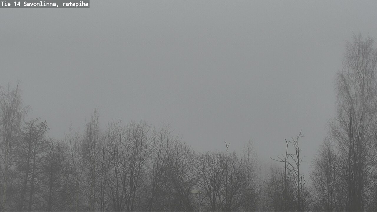 Weather Camera Image Väg 14 Nyslott, Ratapiha, Savonlinna, Etelä-Savo