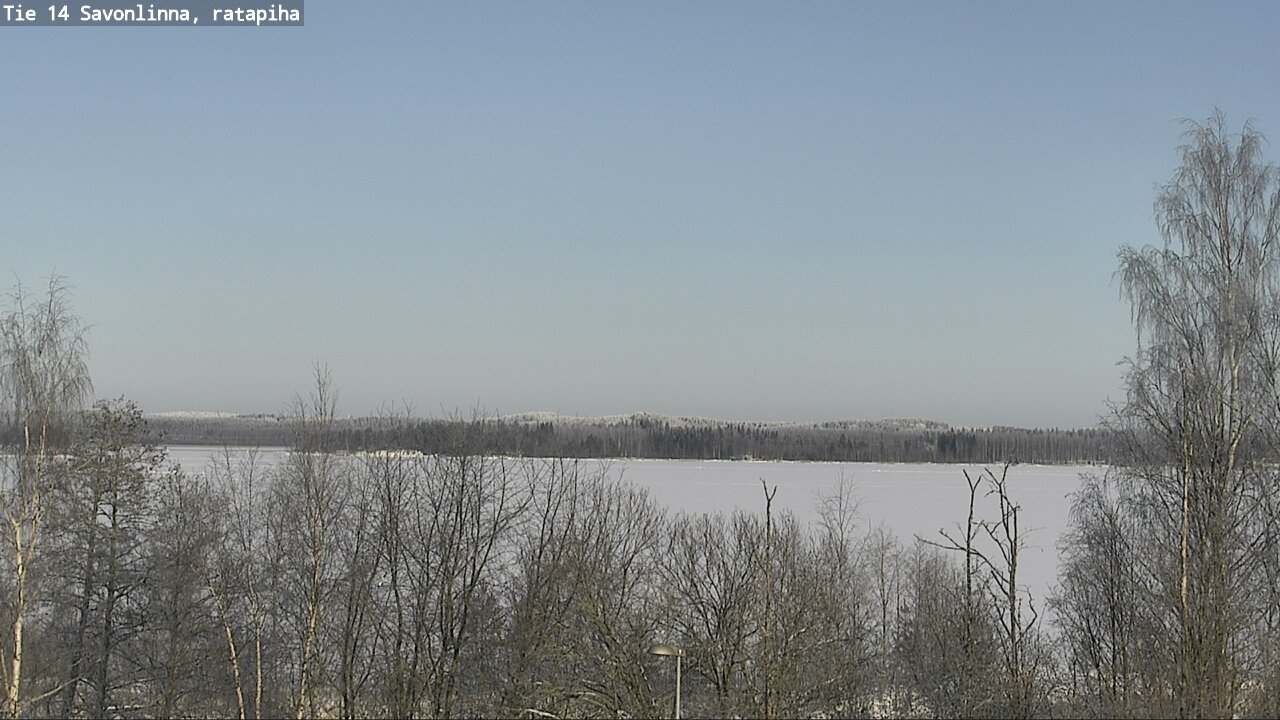 Weather Camera Image Väg 14 Nyslott, Ratapiha, Savonlinna, Etelä-Savo