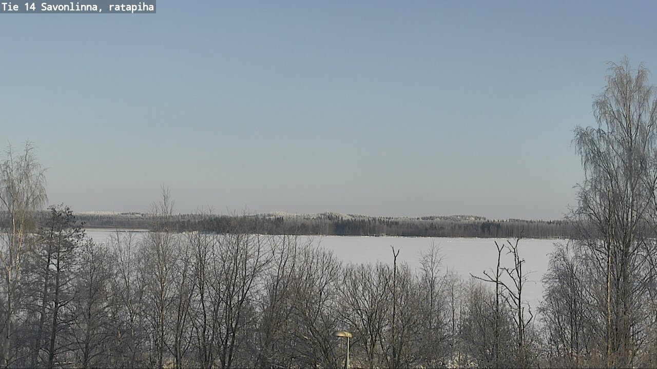 Weather Camera Image Väg 14 Nyslott, Ratapiha, Savonlinna, Etelä-Savo