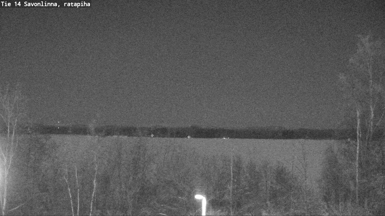 Weather Camera Image Väg 14 Nyslott, Ratapiha, Savonlinna, Etelä-Savo