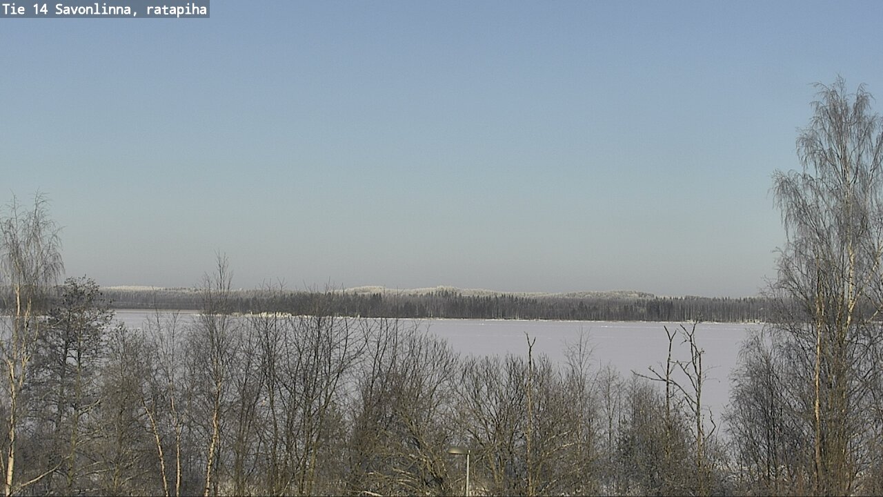 Weather Camera Image Väg 14 Nyslott, Ratapiha, Savonlinna, Etelä-Savo