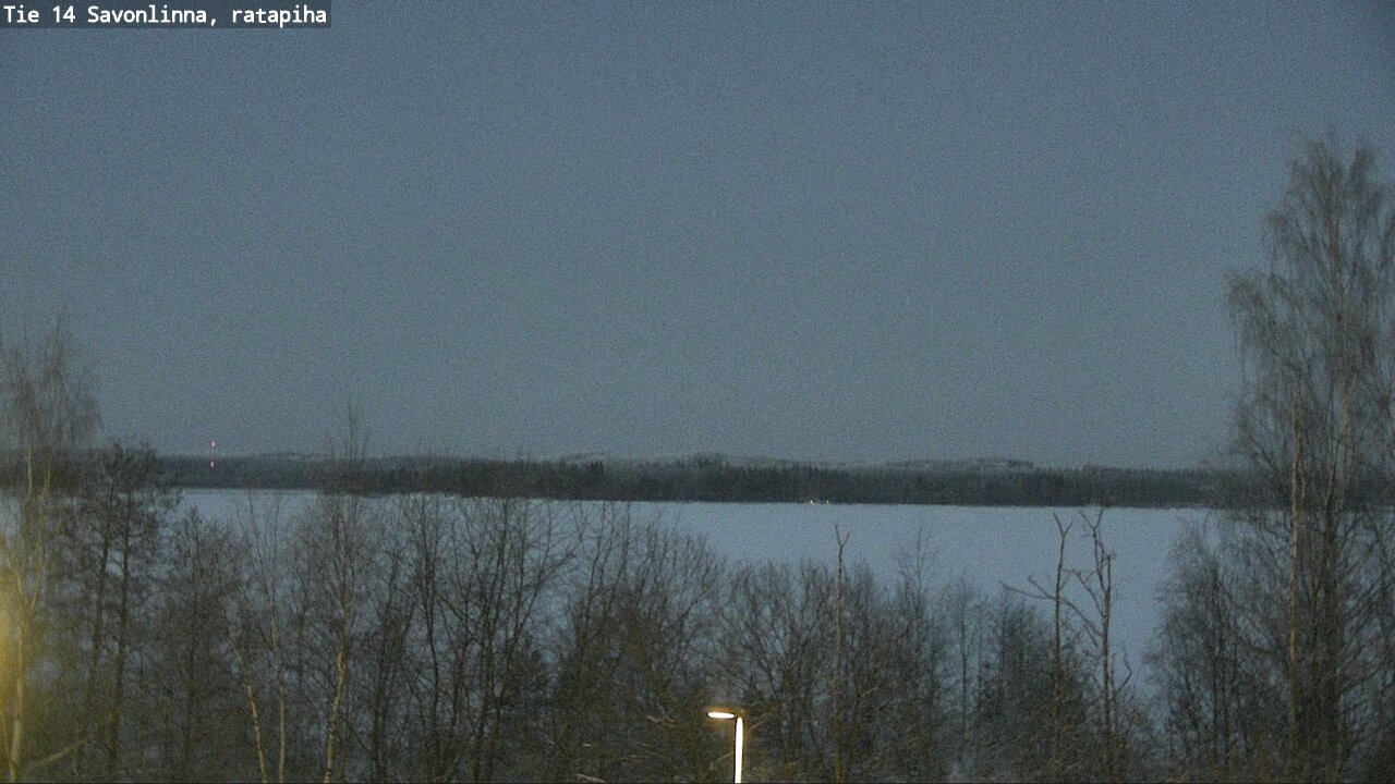 Weather Camera Image Väg 14 Nyslott, Ratapiha, Savonlinna, Etelä-Savo