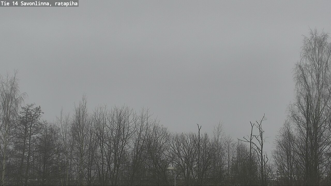 Weather Camera Image Väg 14 Nyslott, Ratapiha, Savonlinna, Etelä-Savo