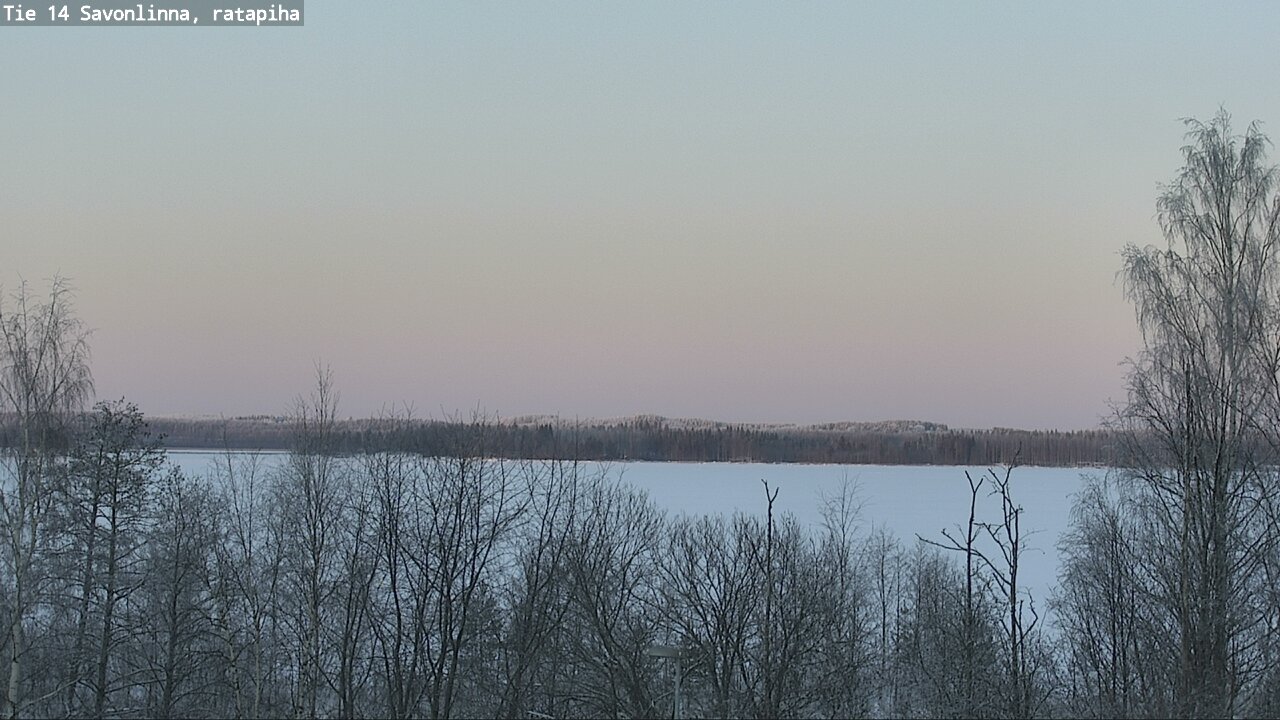 Weather Camera Image Väg 14 Nyslott, Ratapiha, Savonlinna, Etelä-Savo