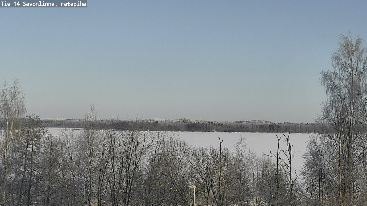 Weather Camera Image Väg 14 Nyslott, Ratapiha, Savonlinna, Etelä-Savo