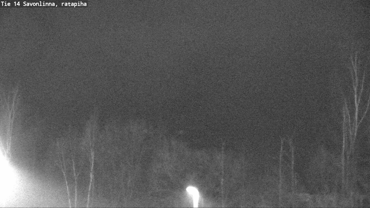 Weather Camera Image Väg 14 Nyslott, Ratapiha, Savonlinna, Etelä-Savo