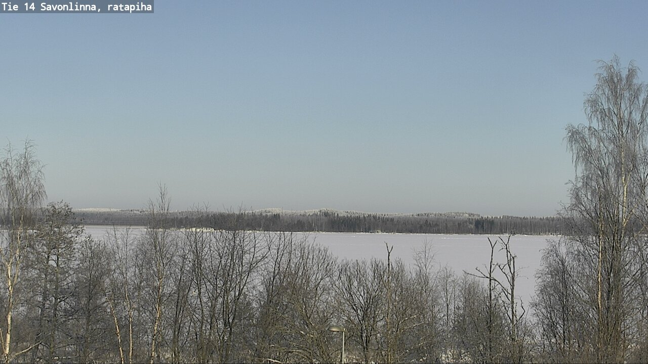 Weather Camera Image Väg 14 Nyslott, Ratapiha, Savonlinna, Etelä-Savo