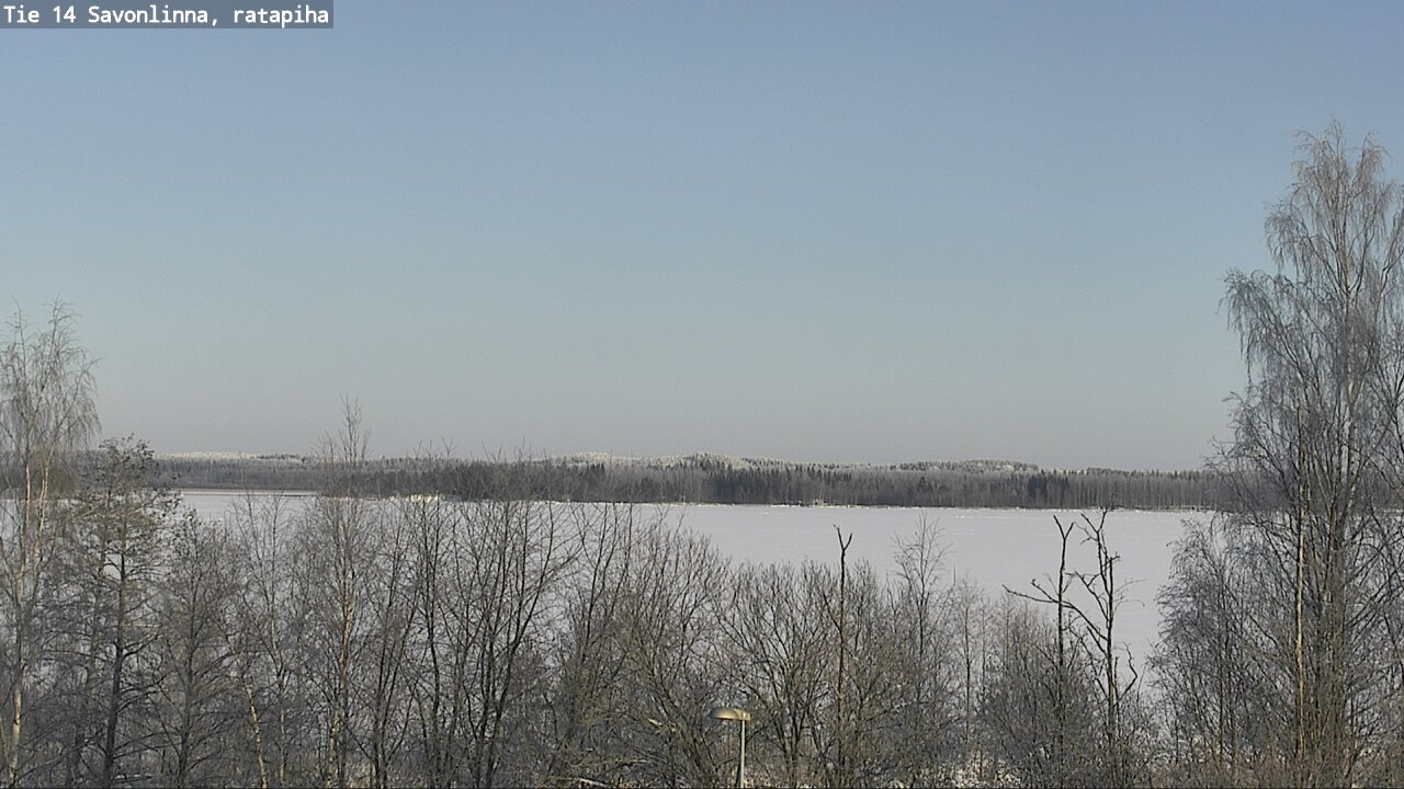 Weather Camera Image Väg 14 Nyslott, Ratapiha, Savonlinna, Etelä-Savo