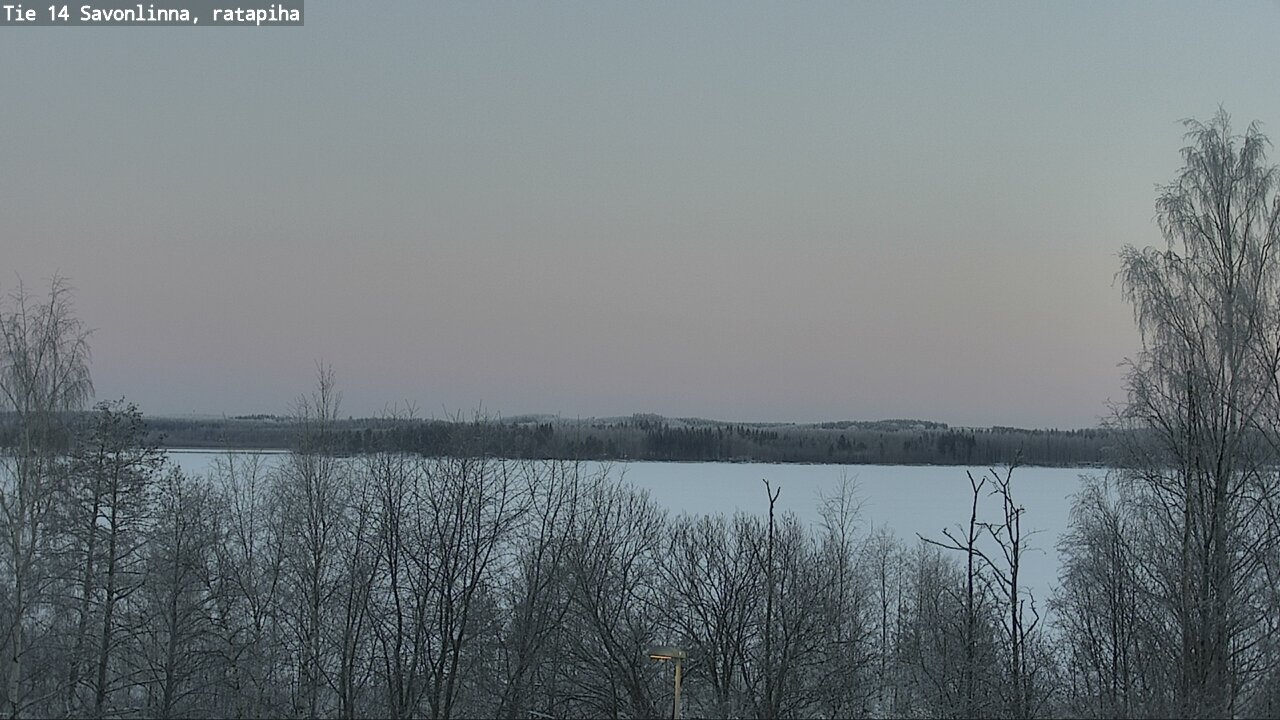 Weather Camera Image Väg 14 Nyslott, Ratapiha, Savonlinna, Etelä-Savo