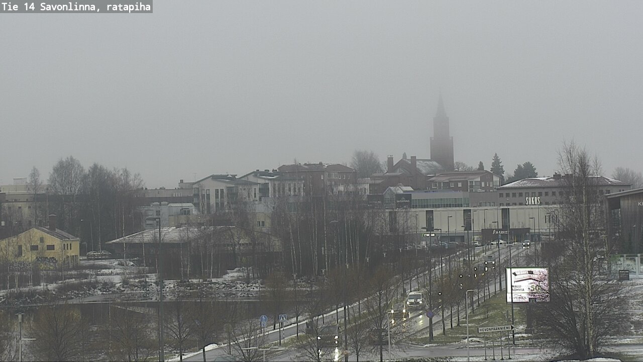 Weather Camera Image Väg 14 Nyslott, Ratapiha, Savonlinna, Etelä-Savo