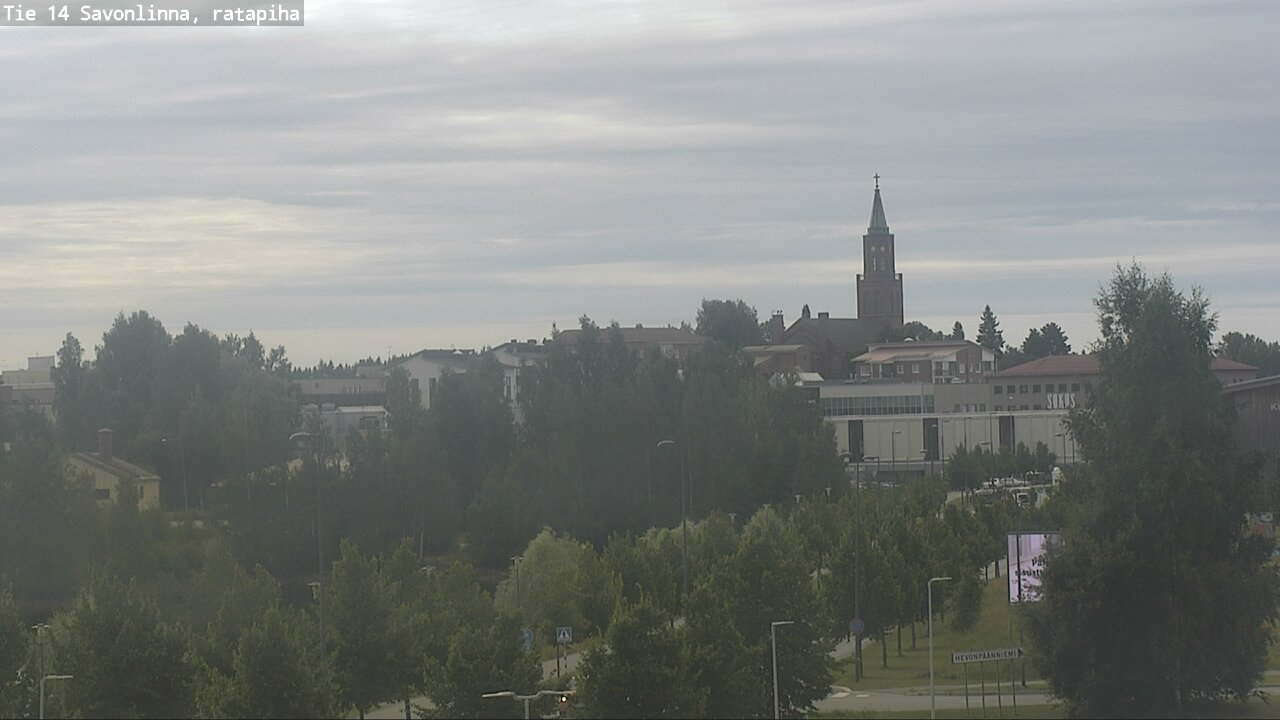 Weather Camera Image Väg 14 Nyslott, Ratapiha, Savonlinna, Etelä-Savo