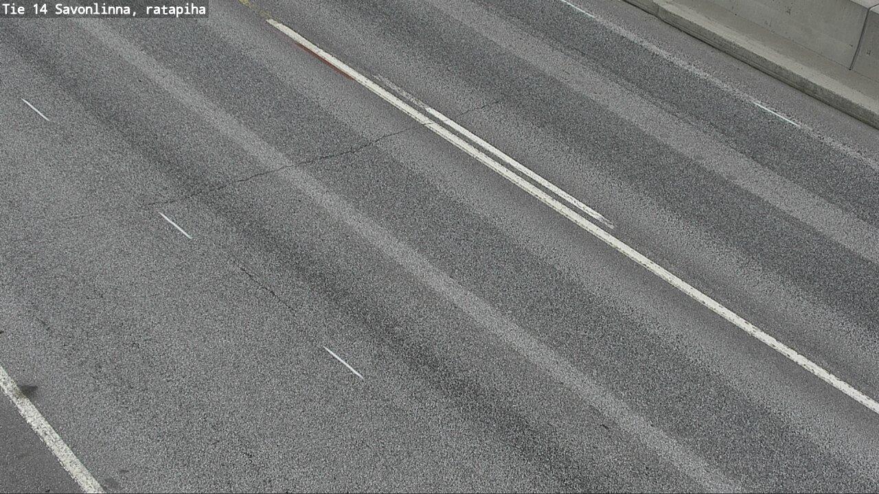 Weather Camera Image Väg 14 Nyslott, Ratapiha, Savonlinna, Etelä-Savo