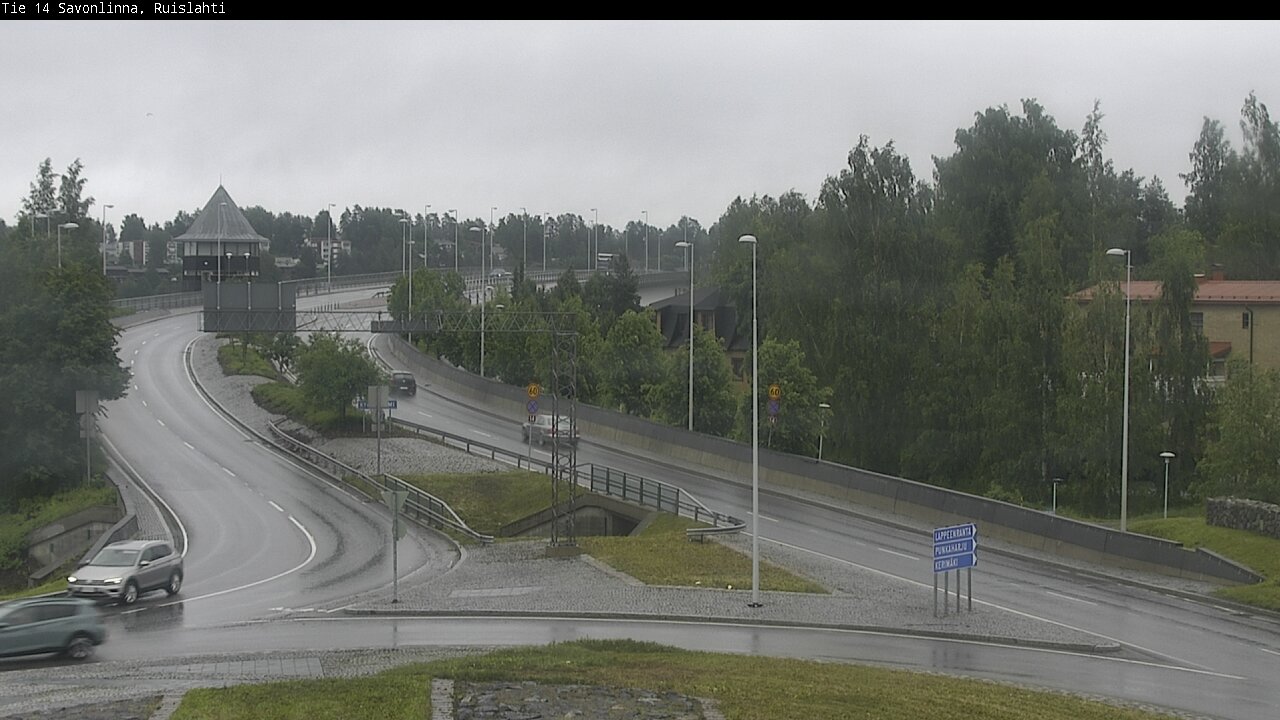 Weather Camera Image Väg 14 Nyslott, Ruislahti, Savonlinna, Etelä-Savo