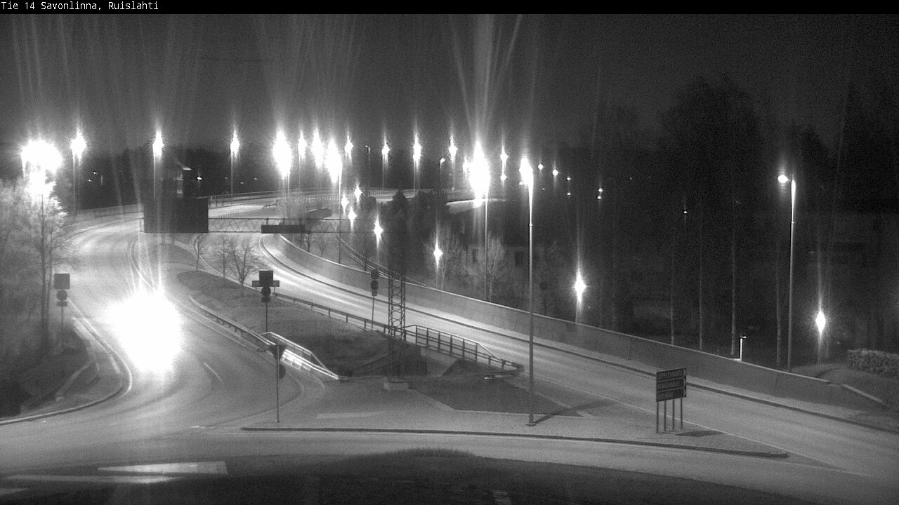 Weather Camera Image Väg 14 Nyslott, Ruislahti, Savonlinna, Etelä-Savo