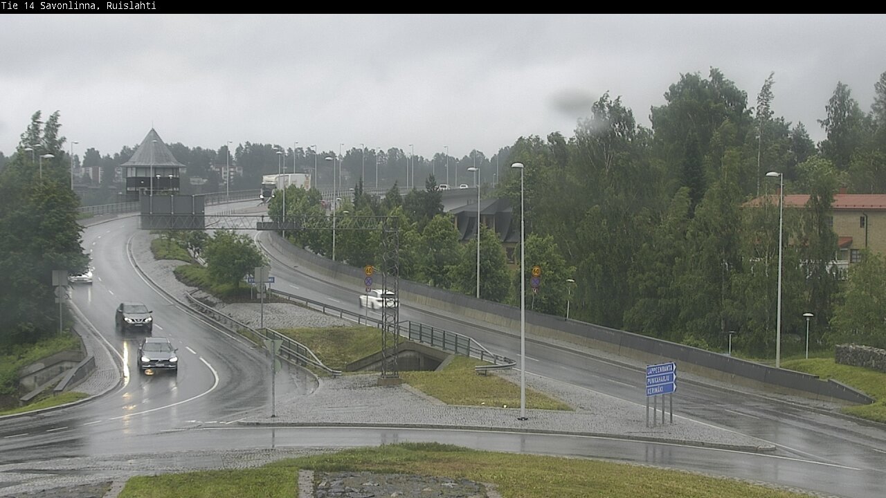 Weather Camera Image Road 14 Savonlinna, Ruislahti, Savonlinna, Etelä-Savo