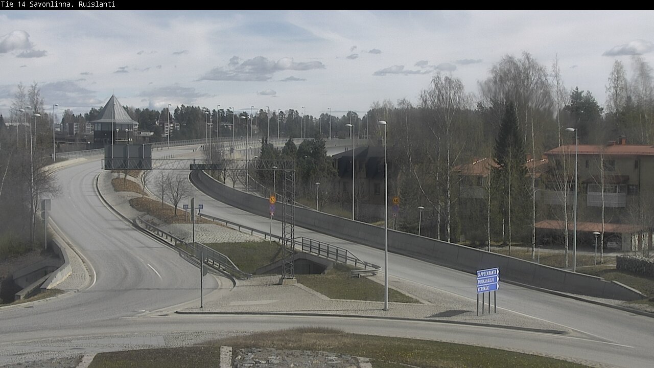 Weather Camera Image Väg 14 Nyslott, Ruislahti, Savonlinna, Etelä-Savo