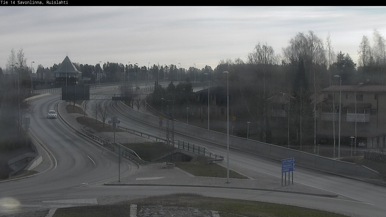 Weather Camera Image Väg 14 Nyslott, Ruislahti, Savonlinna, Etelä-Savo