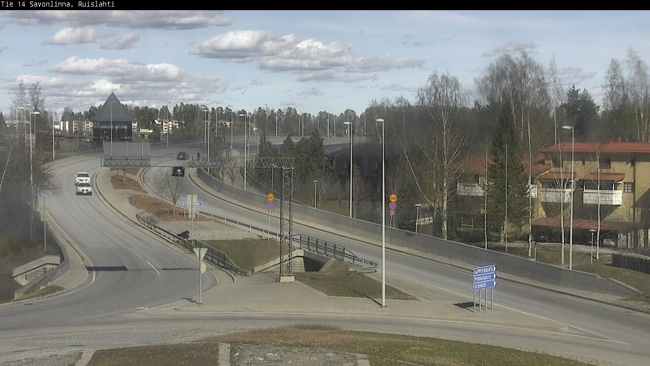 Weather Camera Image Väg 14 Nyslott, Ruislahti, Savonlinna, Etelä-Savo