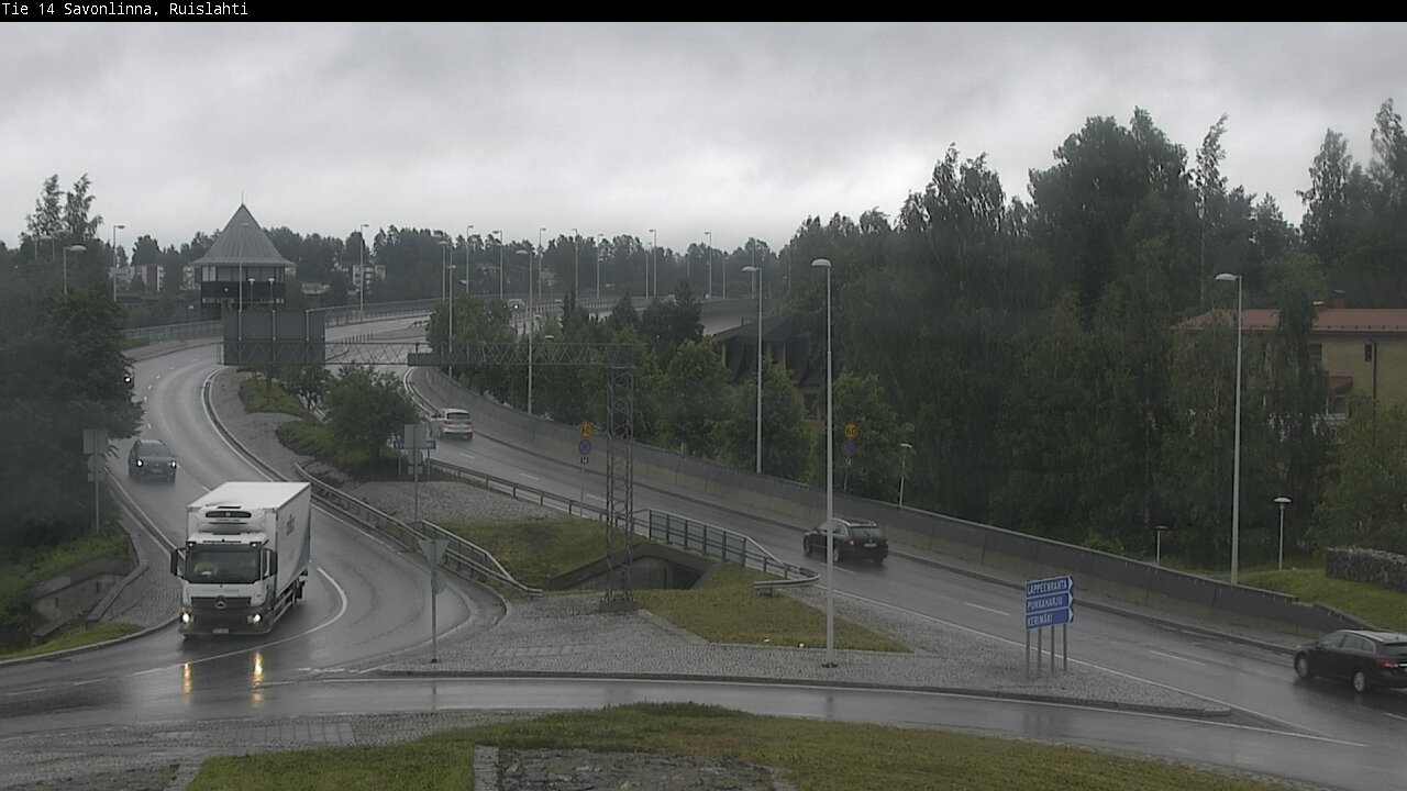 Weather Camera Image Väg 14 Nyslott, Ruislahti, Savonlinna, Etelä-Savo
