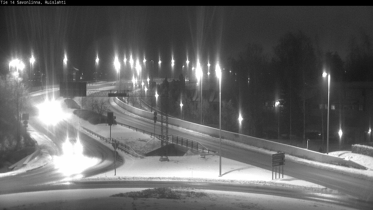 Weather Camera Image Väg 14 Nyslott, Ruislahti, Savonlinna, Etelä-Savo