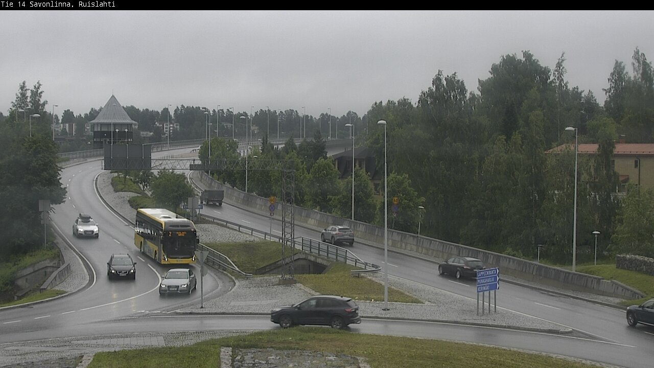 Weather Camera Image Väg 14 Nyslott, Ruislahti, Savonlinna, Etelä-Savo