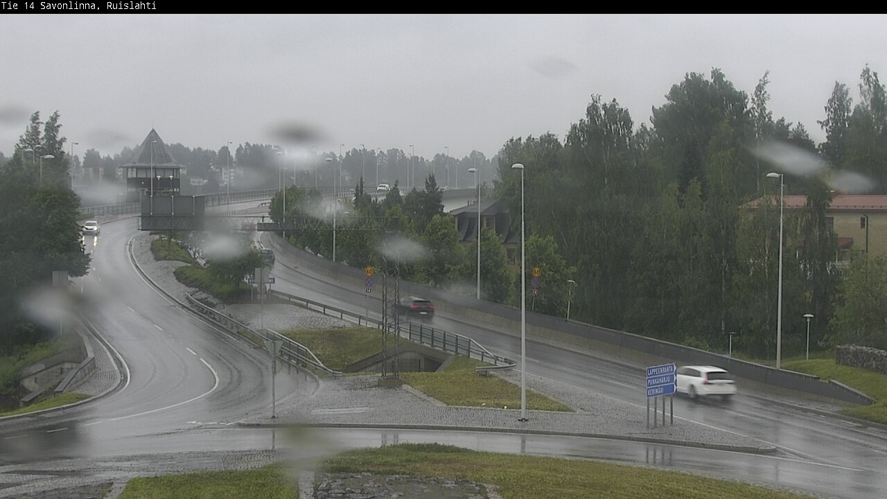 Weather Camera Image Road 14 Savonlinna, Ruislahti, Savonlinna, Etelä-Savo