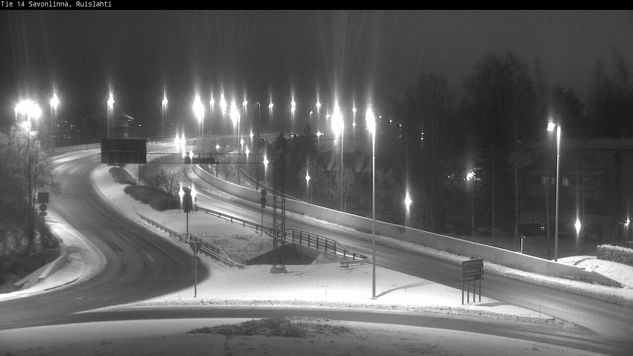 Weather Camera Image Väg 14 Nyslott, Ruislahti, Savonlinna, Etelä-Savo
