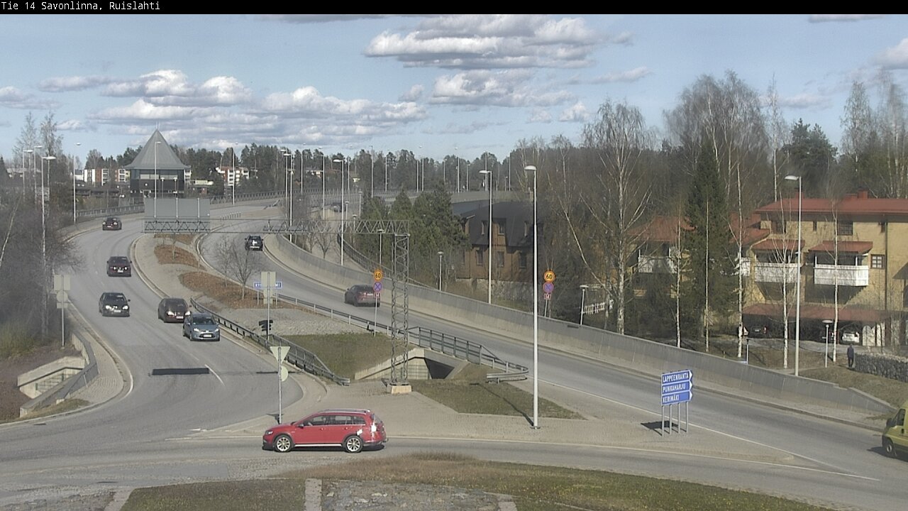 Weather Camera Image Väg 14 Nyslott, Ruislahti, Savonlinna, Etelä-Savo