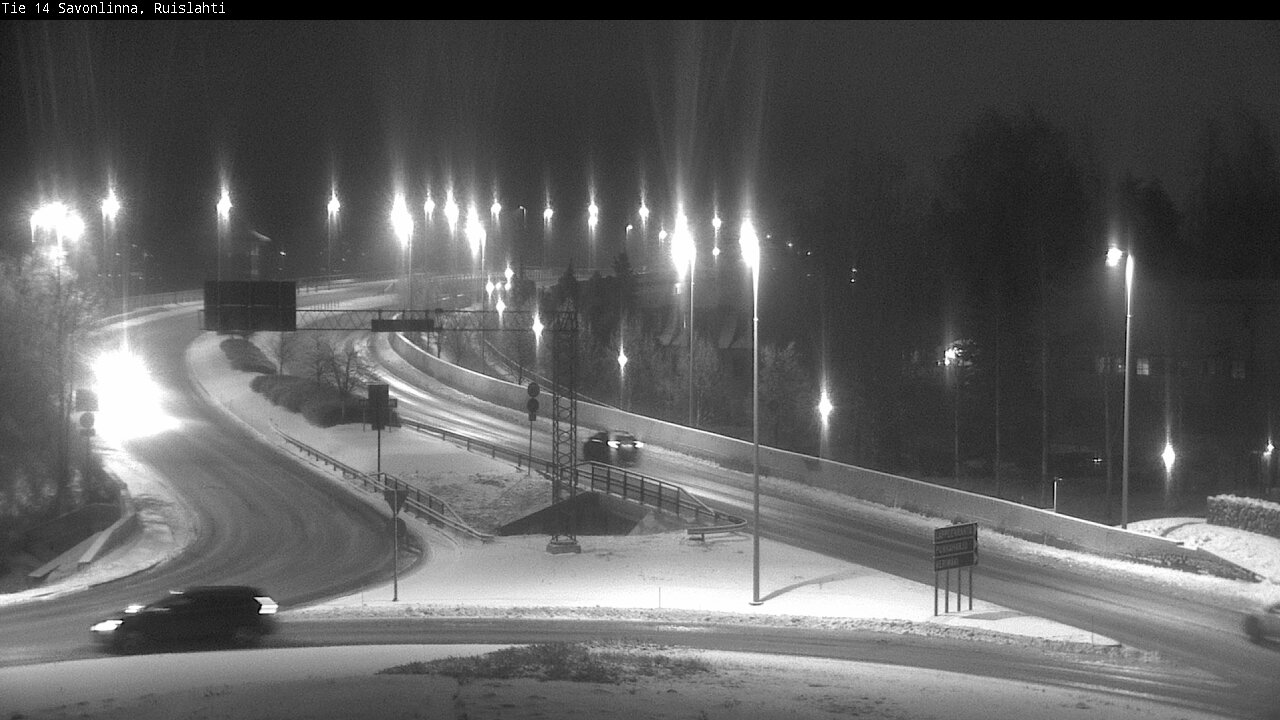 Weather Camera Image Väg 14 Nyslott, Ruislahti, Savonlinna, Etelä-Savo