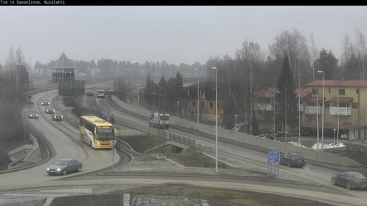 Weather Camera Image Väg 14 Nyslott, Ruislahti, Savonlinna, Etelä-Savo