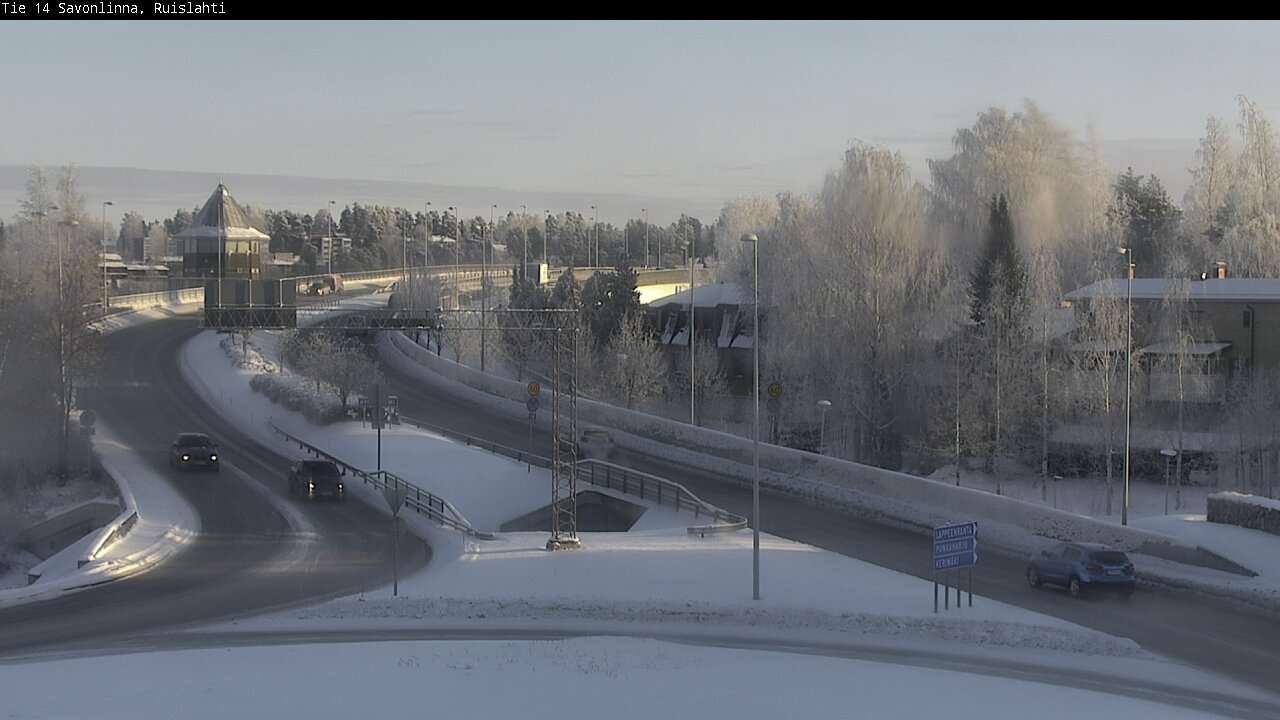Weather Camera Image Väg 14 Nyslott, Ruislahti, Savonlinna, Etelä-Savo