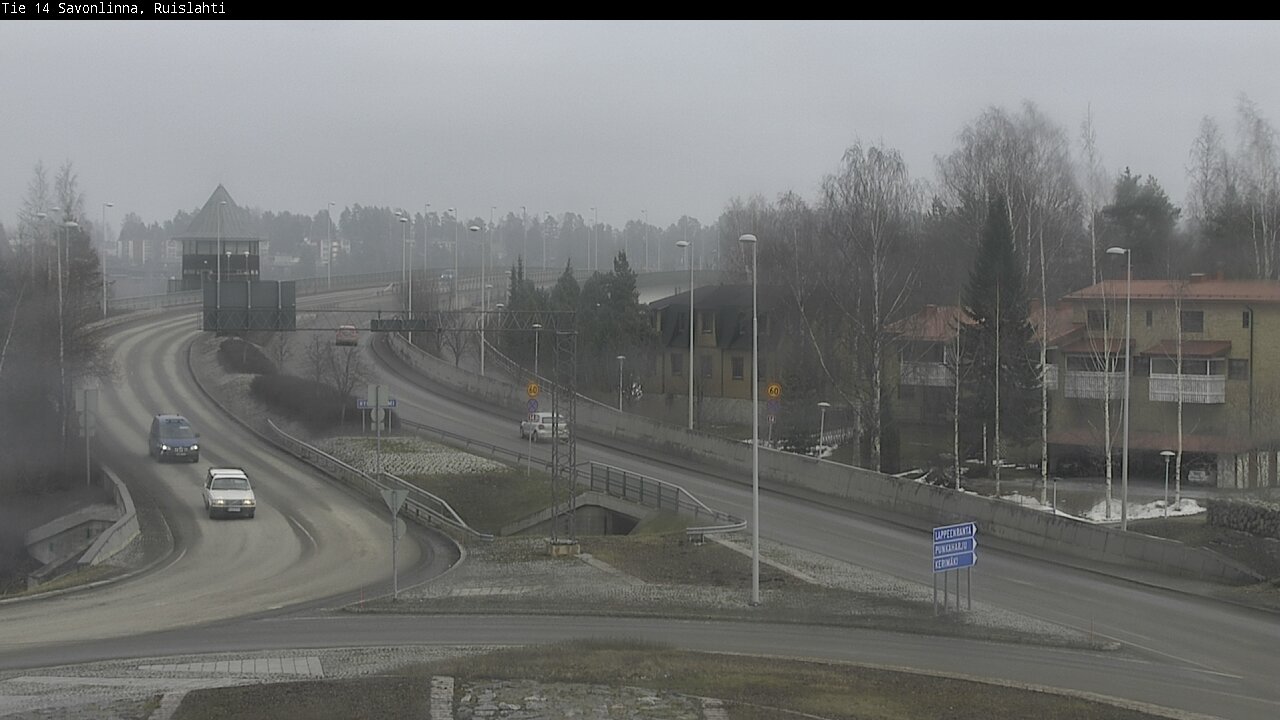 Weather Camera Image Väg 14 Nyslott, Ruislahti, Savonlinna, Etelä-Savo