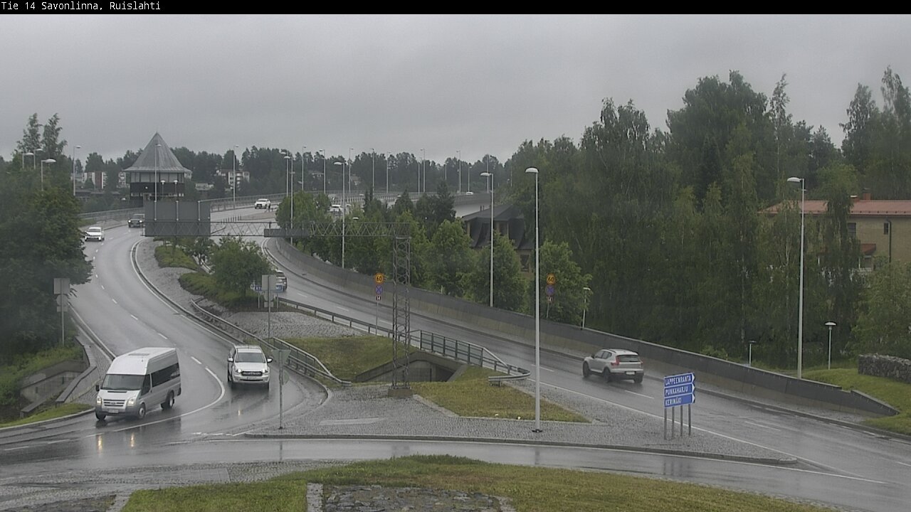 Weather Camera Image Väg 14 Nyslott, Ruislahti, Savonlinna, Etelä-Savo