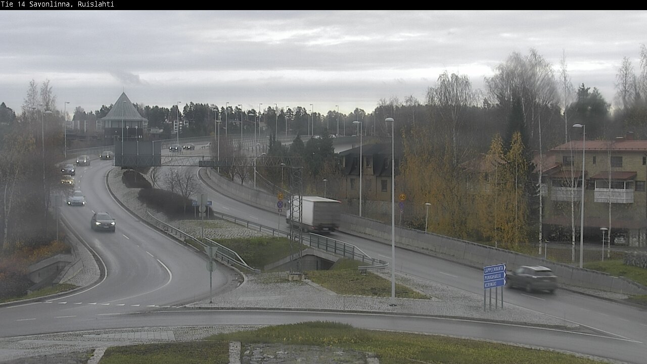 Weather Camera Image Väg 14 Nyslott, Ruislahti, Savonlinna, Etelä-Savo