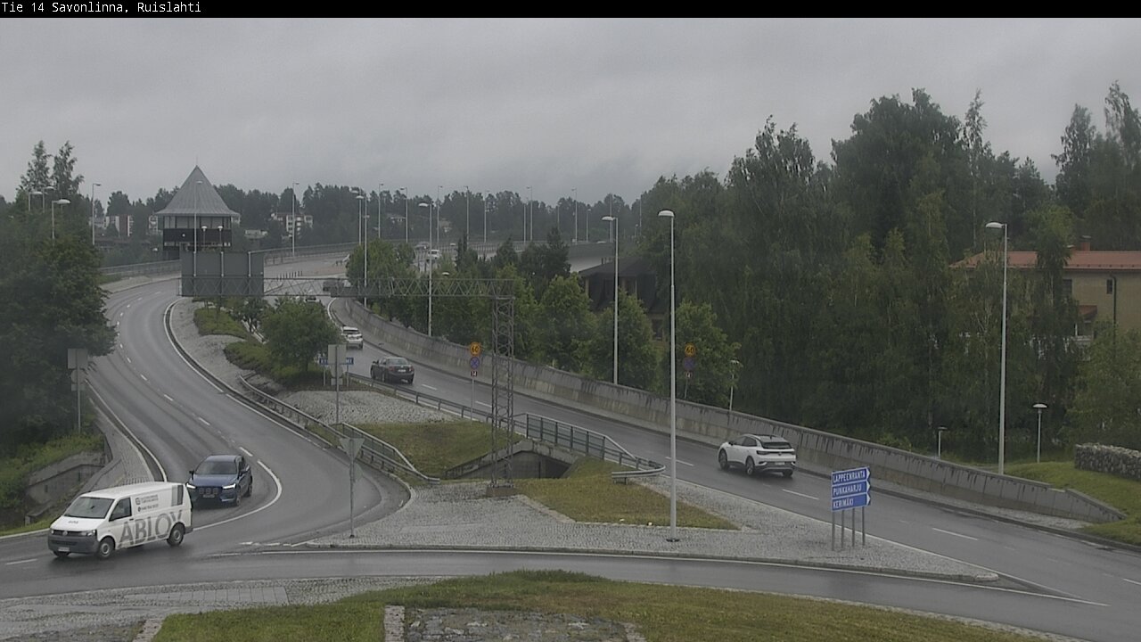 Weather Camera Image Väg 14 Nyslott, Ruislahti, Savonlinna, Etelä-Savo