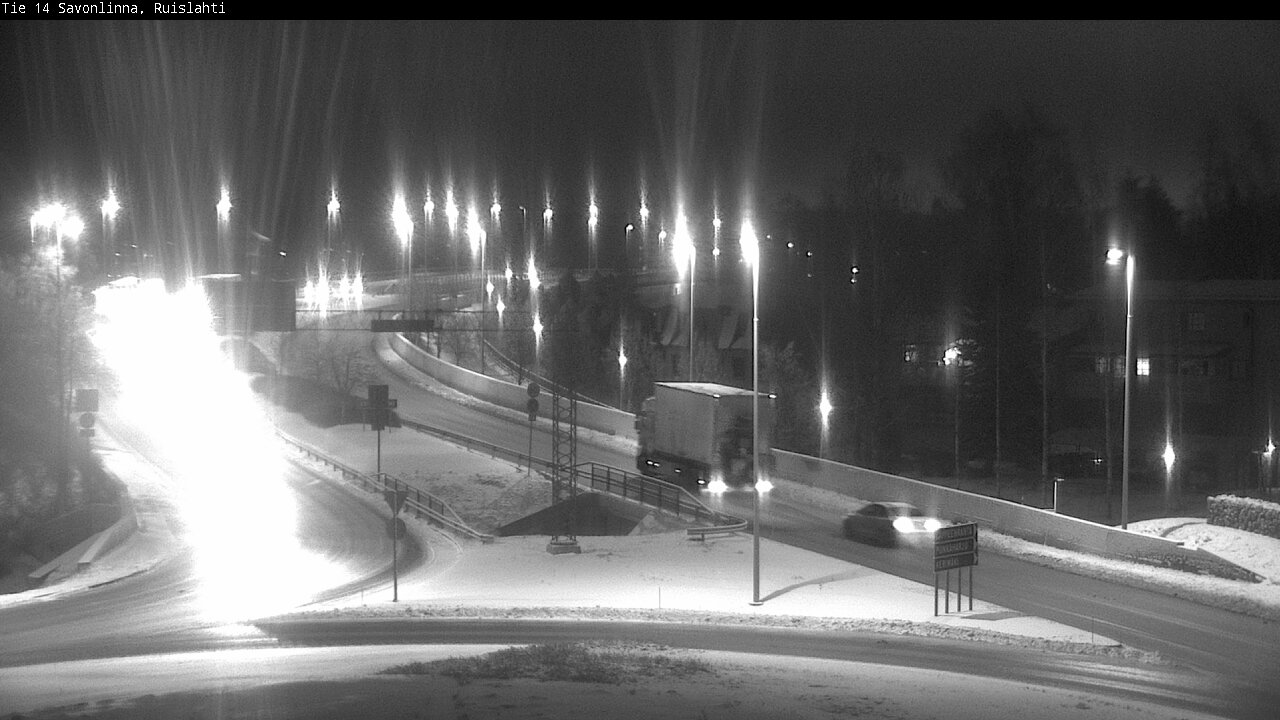 Weather Camera Image Väg 14 Nyslott, Ruislahti, Savonlinna, Etelä-Savo