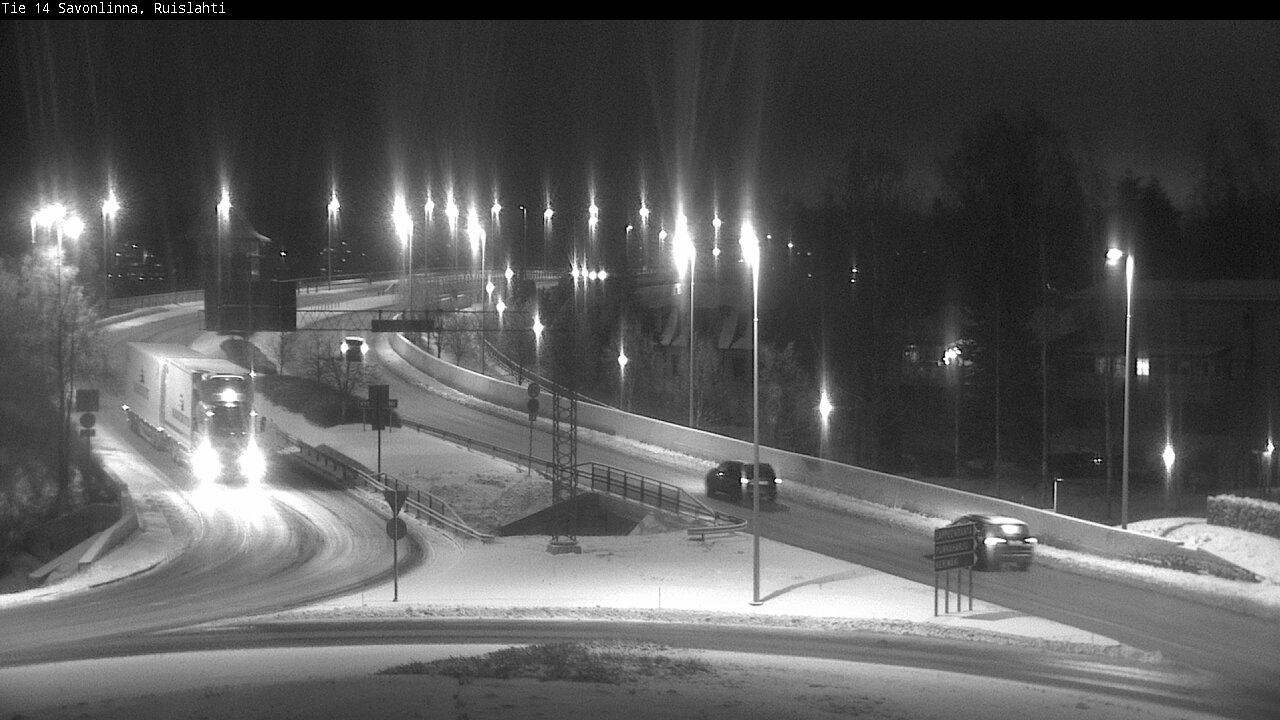 Weather Camera Image Väg 14 Nyslott, Ruislahti, Savonlinna, Etelä-Savo