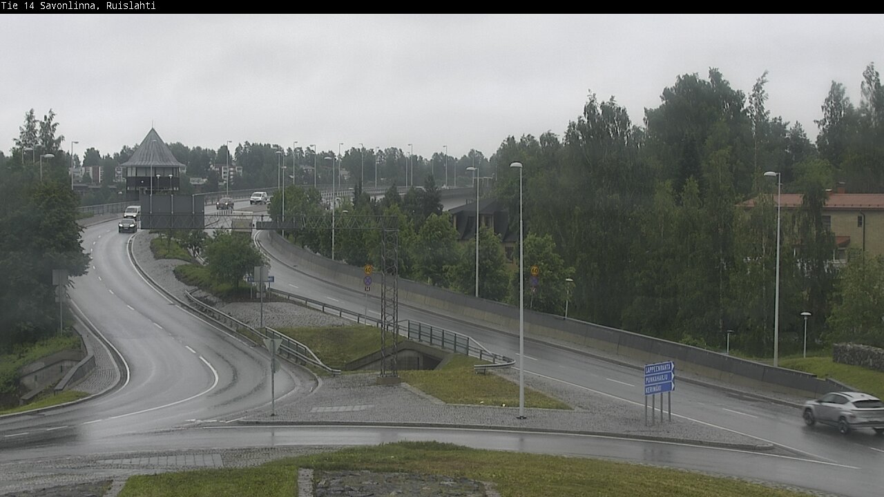 Weather Camera Image Väg 14 Nyslott, Ruislahti, Savonlinna, Etelä-Savo